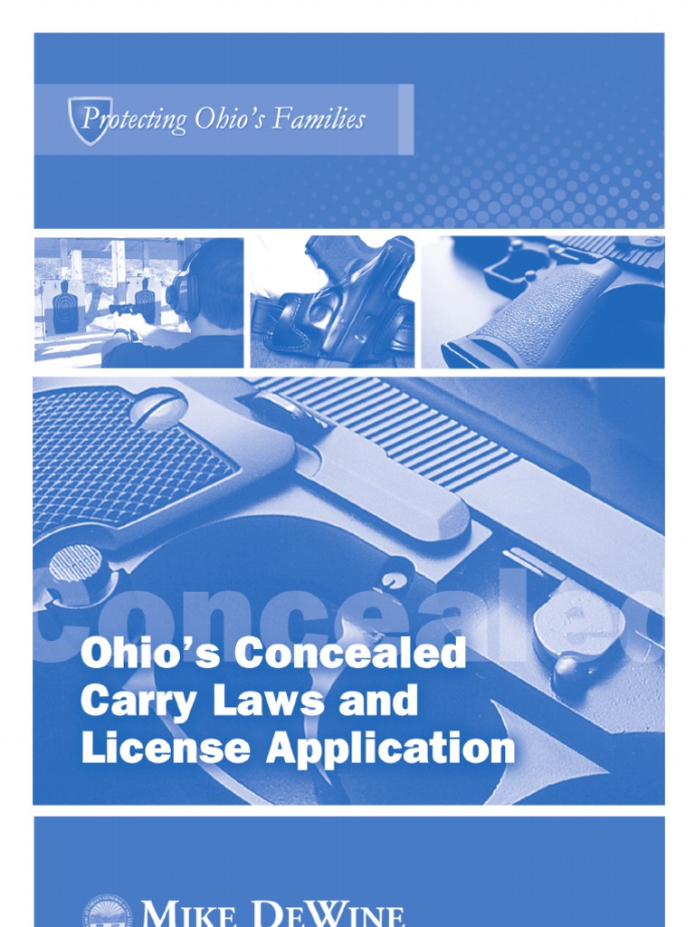 Ohio 2011 Concealed Carry Laws Booklet Concealed Carry In The United