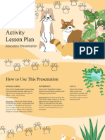 Cute Cat Activity Lesson Plan Presentation