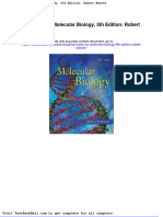 Test Bank For Molecular Biology 5th Edition Robert Weaver