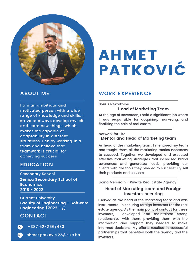 Marketing Experience and Education Overview | PDF | Career & Growth ...