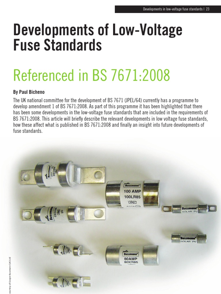 BS88 Fuse Standards