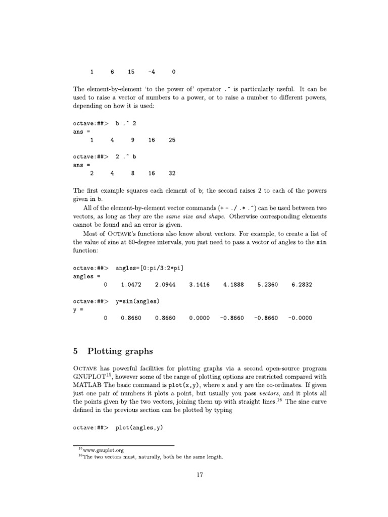 Plot Multiple Graphs Octave