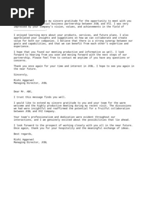 Thank You Note