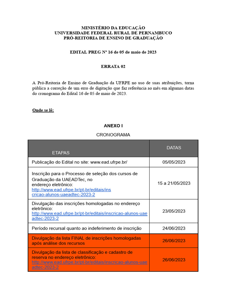 Errata 02 Edital 16_2023 Preg | PDF