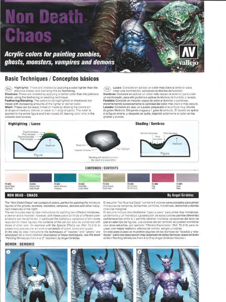 Vallejo Horror Painting Guide PDF