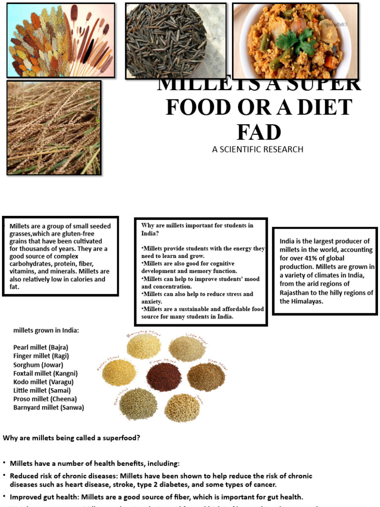 Millets A Super Food or A Diet Fad 1 | PDF | Technology & Engineering ...