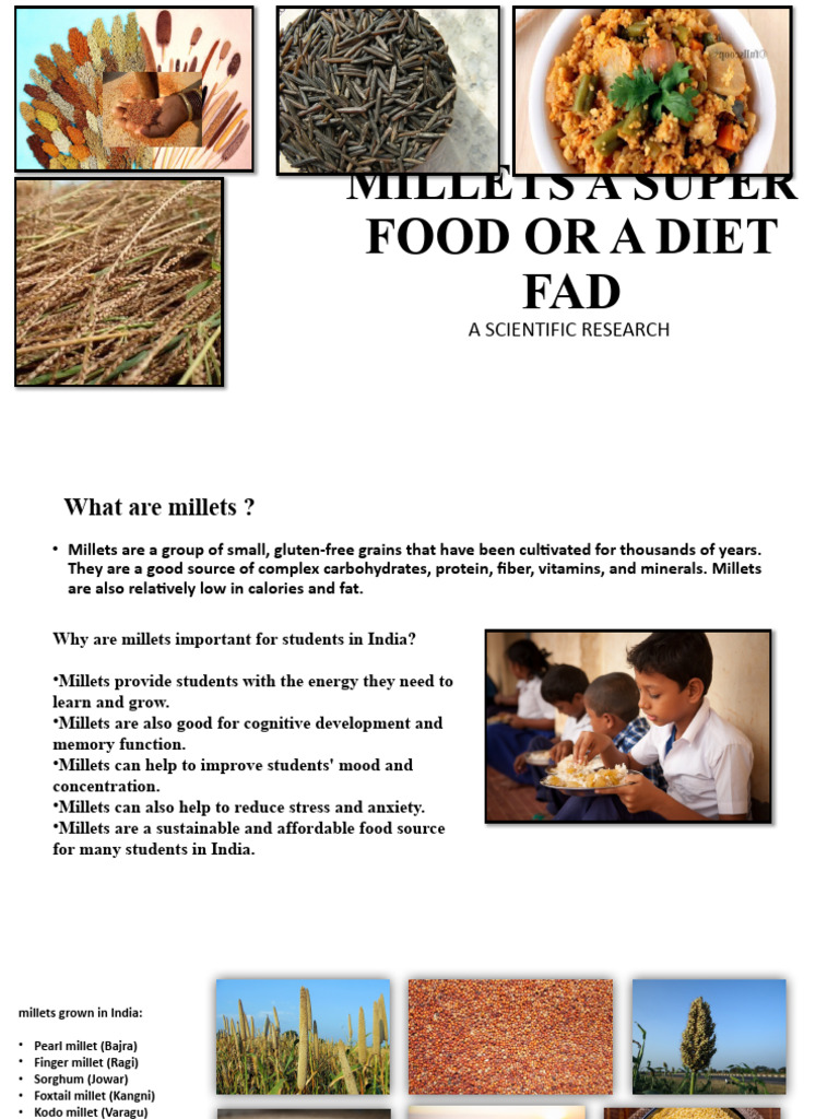 Millets: Superfood Benefits for Students | PDF | Foods | Diet (Nutrition)