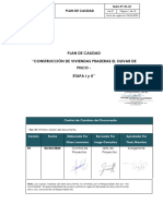 PLAN de CALIDAD - Construcción de Viviendas Praderas El Olivar de Pisco - Etapa I y II