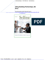 Test Bank For Selling Building Partnerships 8th Edition Castleberry