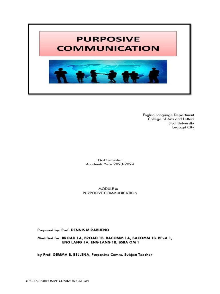 Module 1 - 1st Sem - SY 2023 2024 | PDF