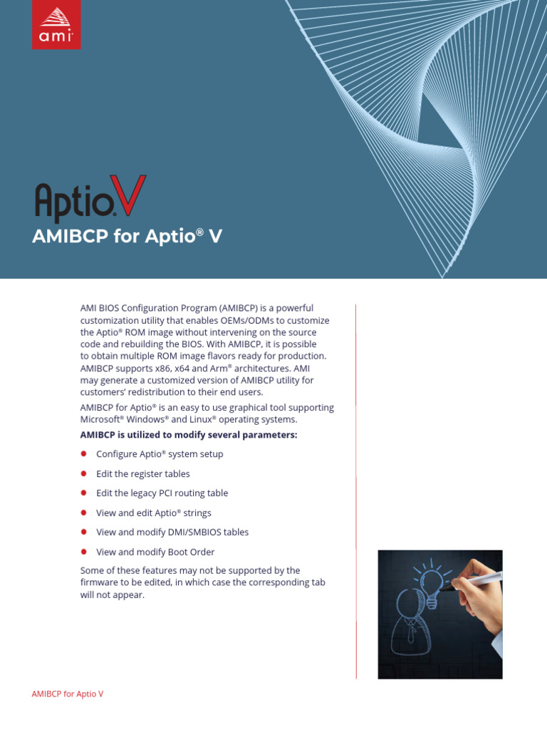 AMIBCP For Aptio Data Sheet PUB | PDF | Business | Technology & Engineering