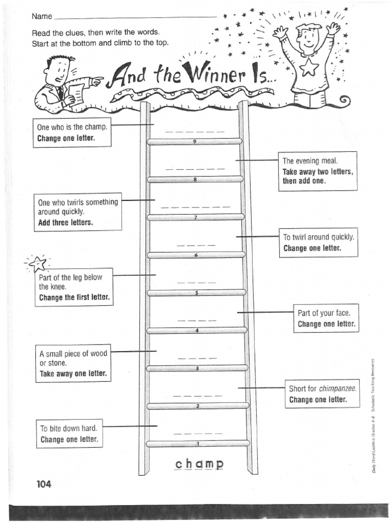 Word Ladder 104 | PDF