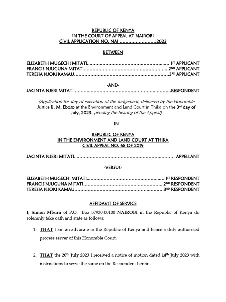 Affidavit of Service | PDF | Legal Procedure | Justice