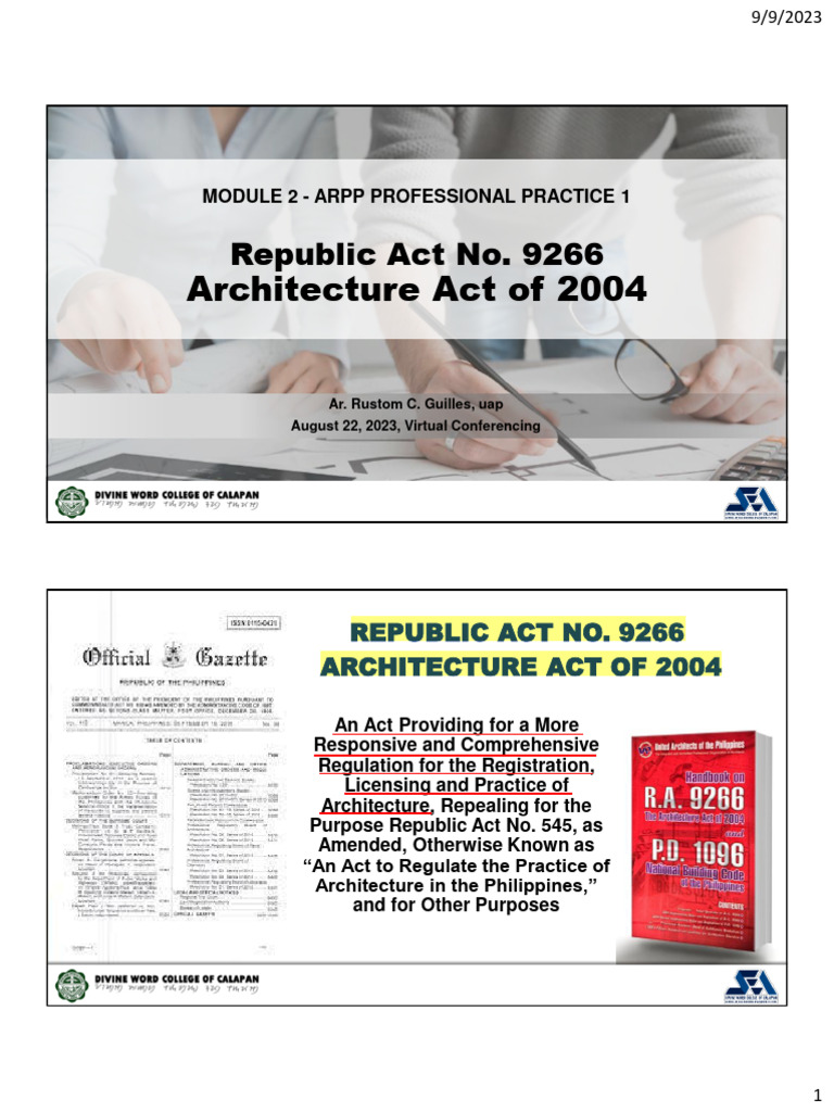 Overview of Republic Act 9266 | PDF