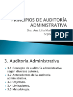 Principios de Auditoría Administrativa 