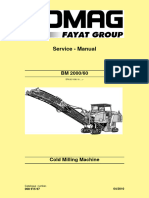 Bomag BM2000-60 Service Manual Cold Milling Machine 00891597 SN2