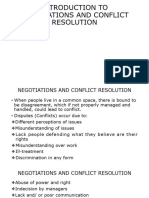Presentation On Negotiations and Conflict Resolution Training Handbook