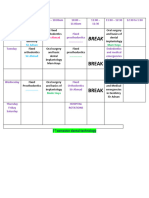 7TH SEMESTER TIMETABLE