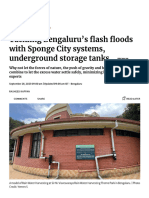 Tackling Bengaluru’s Flash Floods With Sponge City Systems