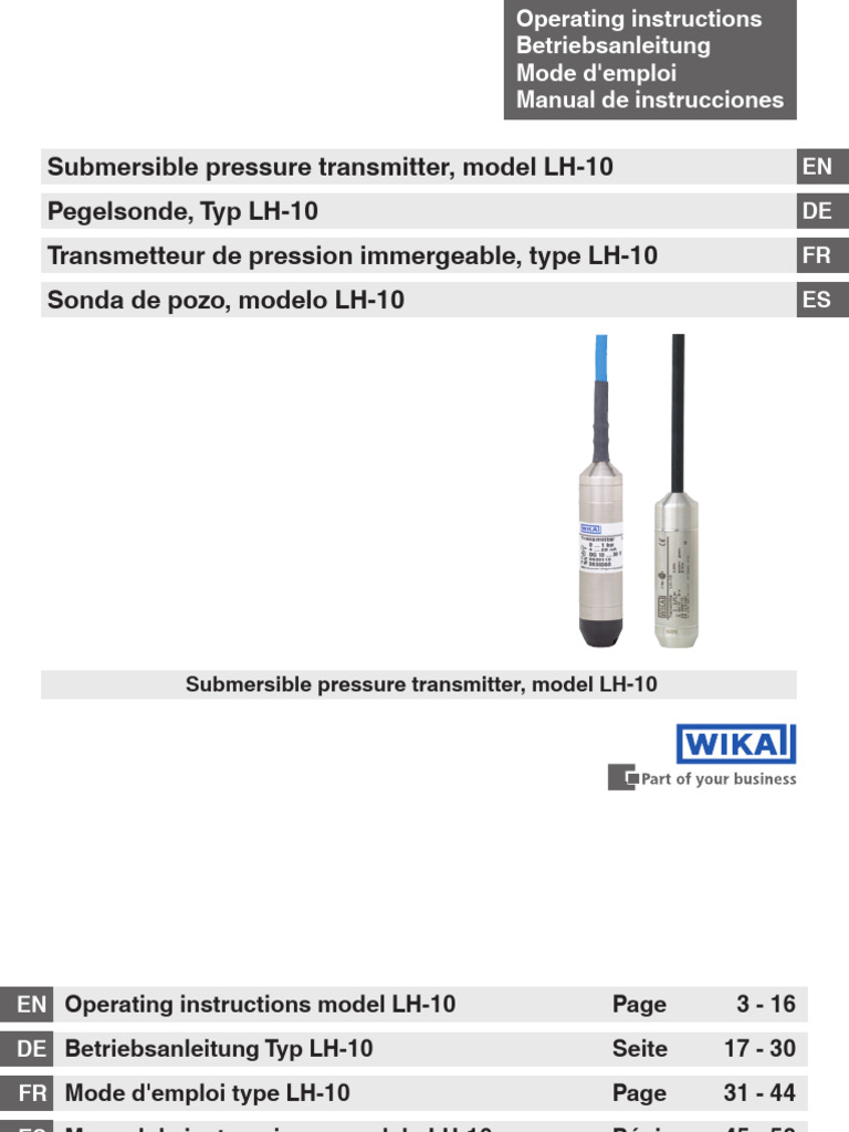 LH 10 Manual | PDF