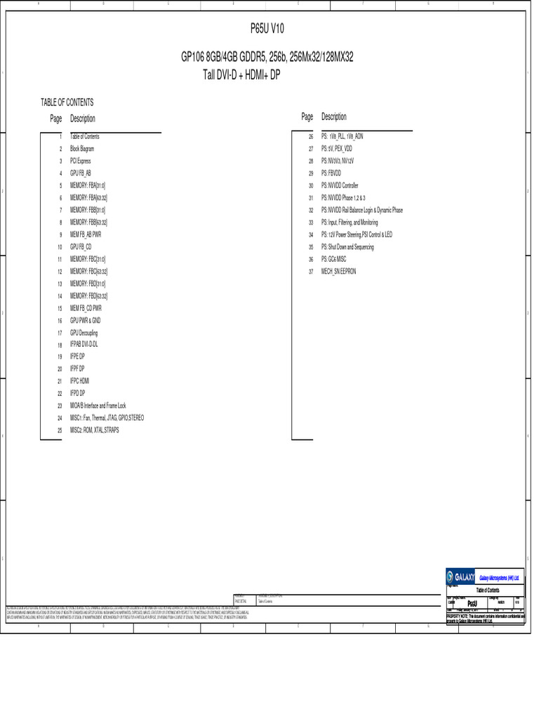 GALAX GTX 1060 P65U Rev V10 | PDF