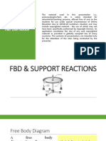 FBD & Support Reaction