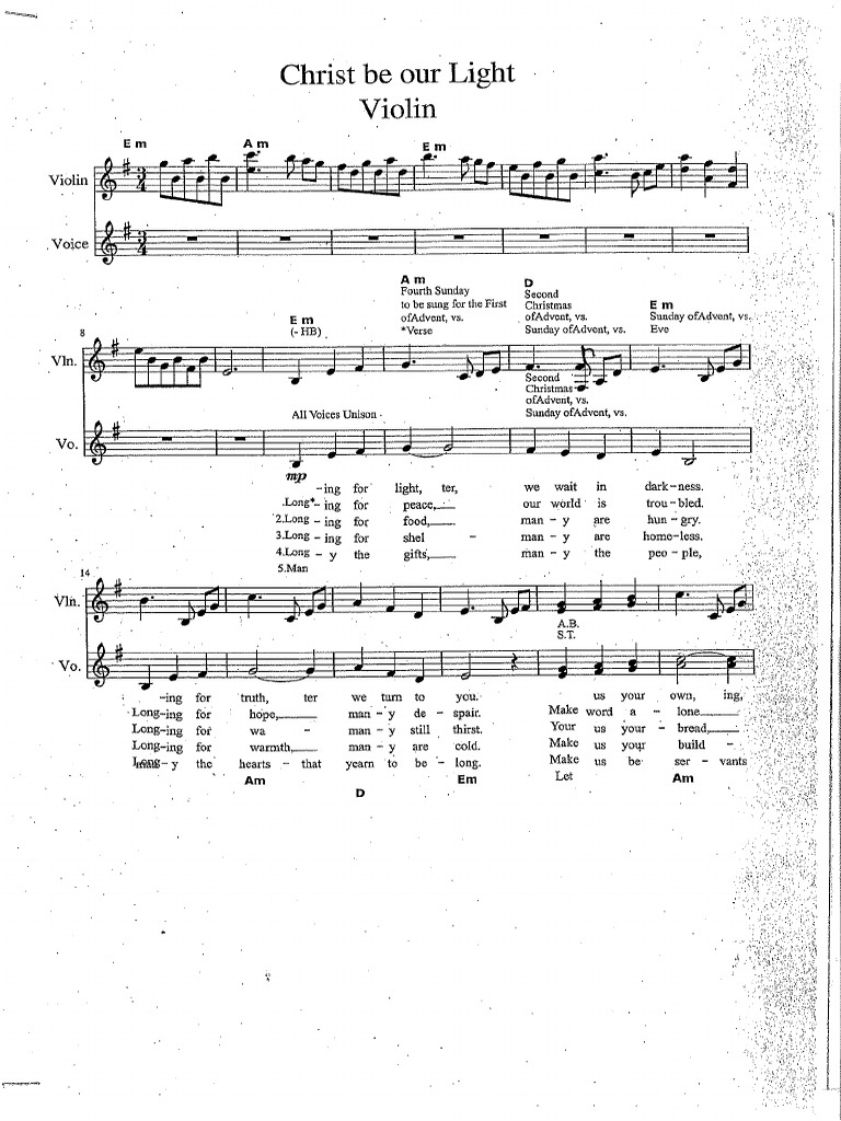 Christ be our light pdf
