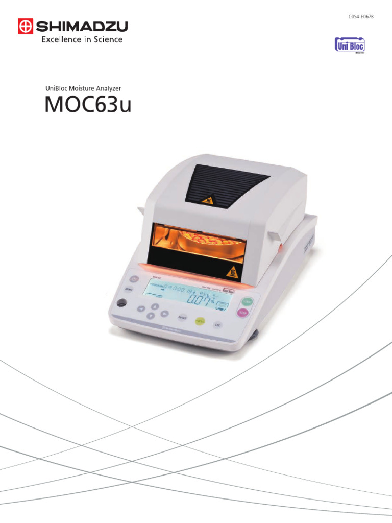Brochure UniBloc Moisture Analyzer MOC63u C054E067B PDF