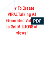 How To Create VIRAL Talking A.I Generated Videos