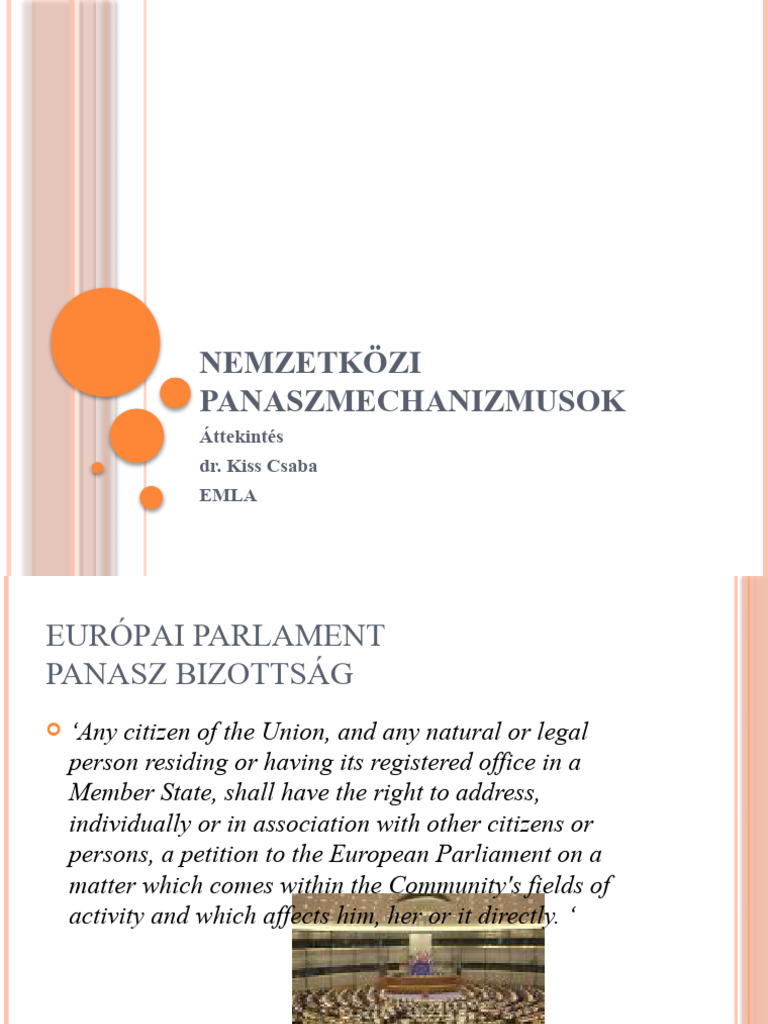 International Complaint Mechanisms_magyar PDF