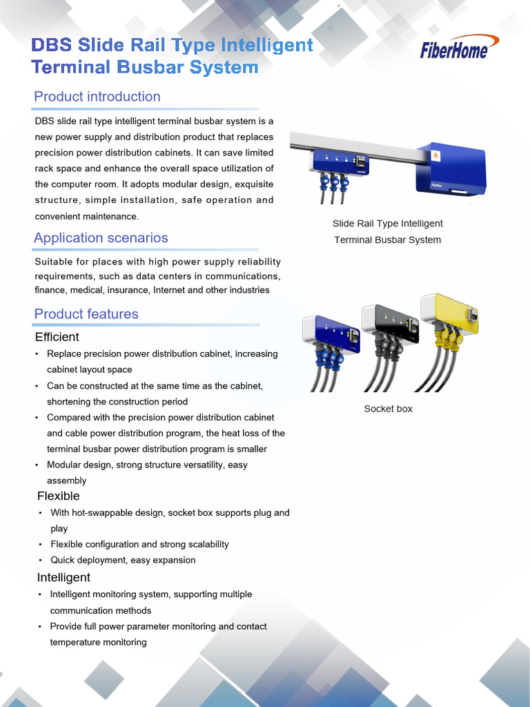 Intelligent Terminal Busbar System Overview | PDF | Electrical ...