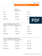 Third Space Learning Rounding To 10 100 100 GCSE Worksheet