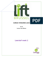 CURSUS WISKUNDE ASO3 Week 2