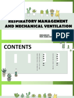 Respiratory Management and Mechanical Ventilation