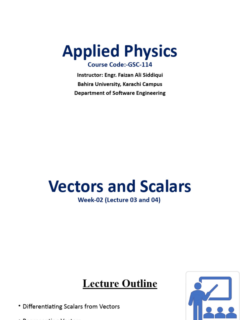 Vectors and Scalars | PDF | Teaching Methods & Materials