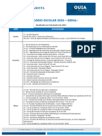 Calendário Escolar 2023 - Principais Datas - Atualizado em 9-1-2023 - Famílias MaristaStaMaria - RS