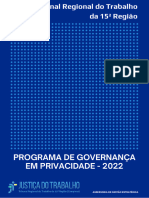 Programa de Governança em Privacidade