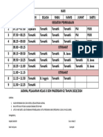 Jadwal Prlajaran