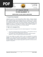 Lecture 2 High Level Vs Low Level Languages