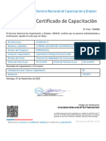 Certificado Curso - TÉCNICAS DE HABILIDADES DE COMUNICACIÓN