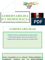 Democracia y Gobernabilidad.