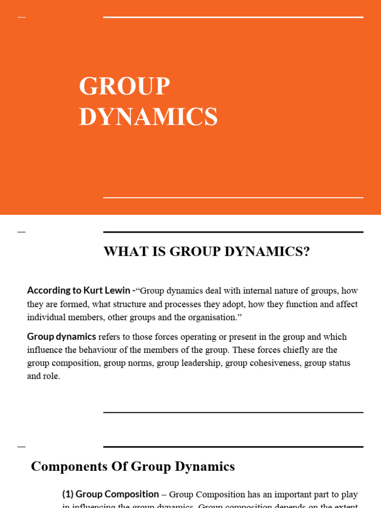 Group Dynamics | PDF