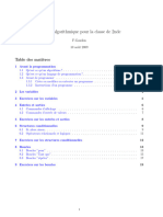 Cours d algorithmique pour la classe de 2nde