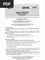 STPM Chemistry 1999 - Paper 1