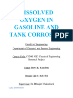 Dissolved Oxygen in Gasoline
