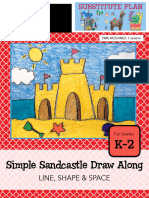 Simple Sandcastle Draw Along: Line, Shape & Space