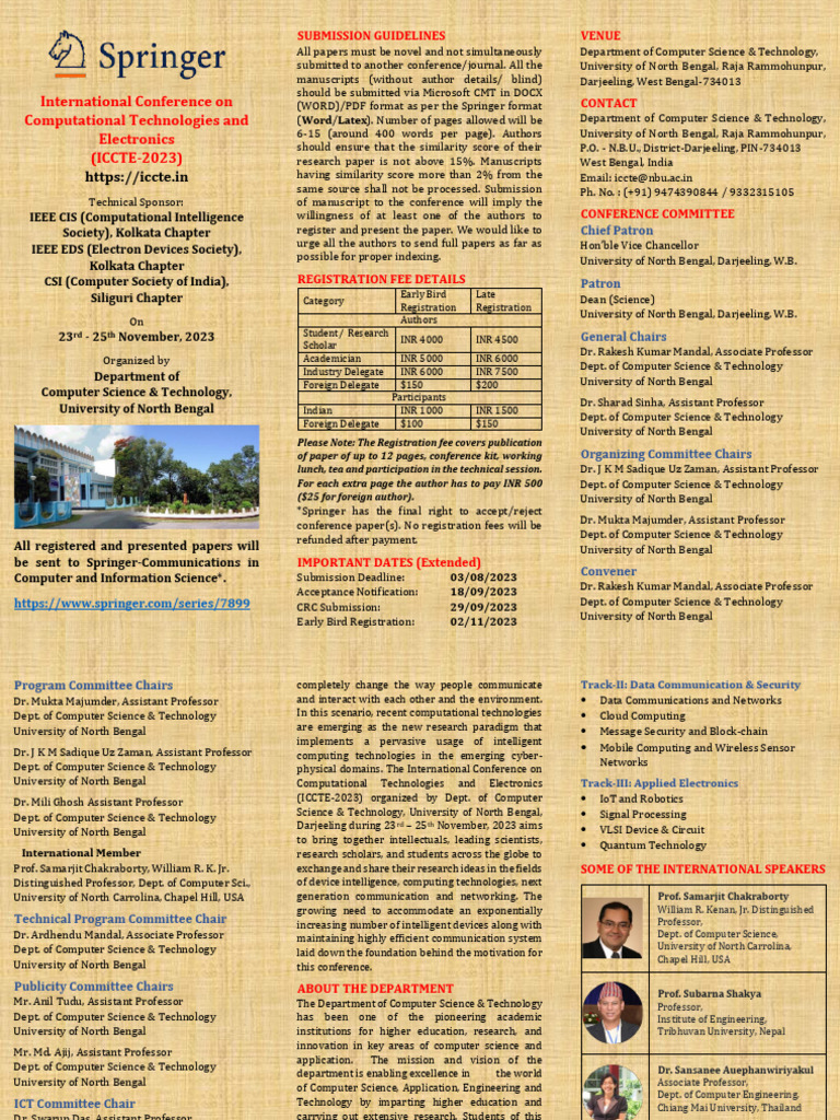 NBU Extended ICCTE-2023 | PDF | Computing | Computer Science