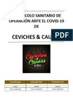 Protocolo Sanitario de Operación Ceviches y Causas