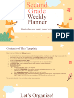 Second Grade Weekly Planner - by Slidesgo