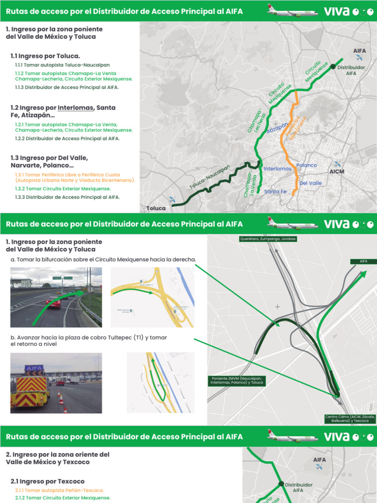 Rutas de Acceso Al AIFA | PDF | Ciudad de México